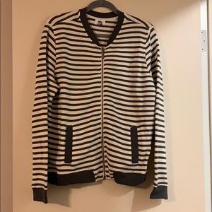 Old Navy full zip striped sweatshirt